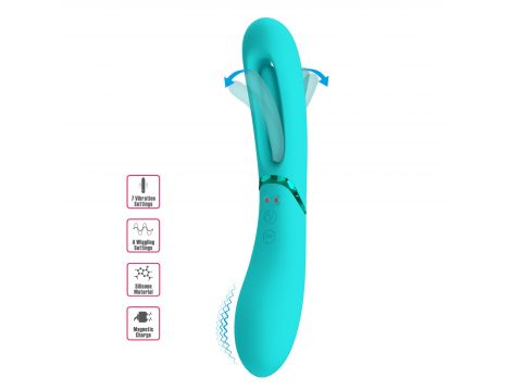Wibrator punktu G silikonowy Romance Lexie 7 wibracji 4 kołysania USB - 3