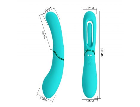 Wibrator punktu G silikonowy Romance Lexie 7 wibracji 4 kołysania USB - 9
