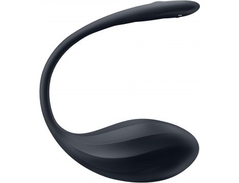 Jajko wibrujące prążkowane Satisfyer Ribbed Petal czarne