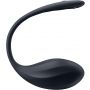 Jajko wibrujące prążkowane Satisfyer Ribbed Petal czarne - 2