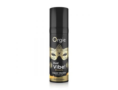 Płynny wibrator do całowania Dual Vibe Pina Colada Orgie 15 ml - 2