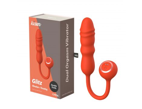 Wibrator analny Kissen Glitz silikonowy 26.8 cm - 5