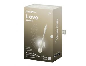 Kulki wibrujące silikonowe Satisfyer Love Birds 1 białe