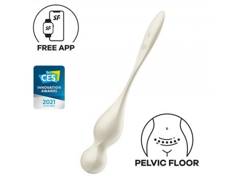 Kulki wibrujące silikonowe Satisfyer Love Birds 1 białe - 6