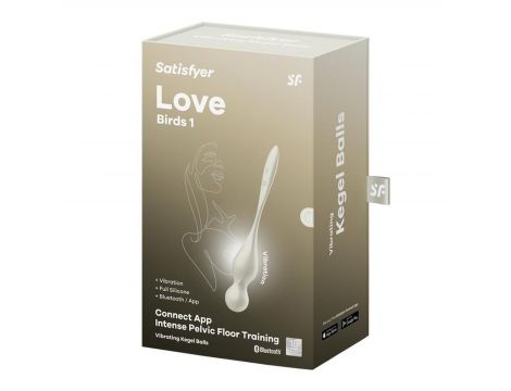 Kulki wibrujące silikonowe Satisfyer Love Birds 1 białe