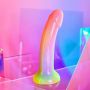Dildo silikonowe zakrzywione Stargazer Love to Love 15 cm wielokolorowe - 5