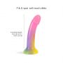 Dildo silikonowe zakrzywione Stargazer Love to Love 15 cm wielokolorowe - 6