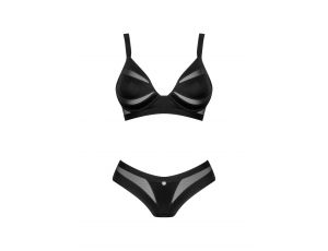 Komplet bielizny Chic Amoria Obsessive czarny XL 2XL