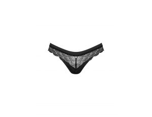 Figi otwarte koronkowe Obsessive Chemeris czarne M/L