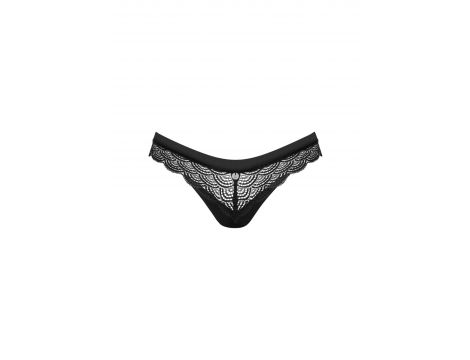 Figi otwarte koronkowe Obsessive Chemeris czarne M/L