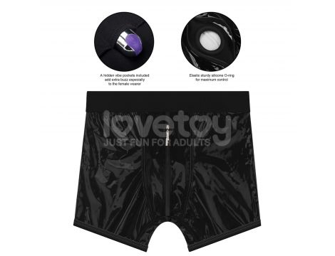 Chic Strap-On shorts (36 - 39 inch waist) Black - 22