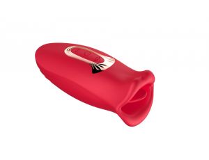 Stymulator łechtaczki z języczkiem B Series Cute czerwony USB