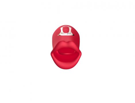 Stymulator łechtaczki z języczkiem B Series Cute czerwony USB - 2