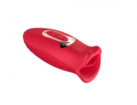 Stymulator łechtaczki z języczkiem B Series Cute czerwony USB