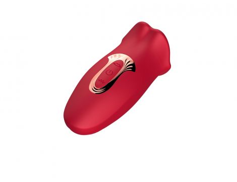 Stymulator łechtaczki z języczkiem B Series Cute czerwony USB - 5