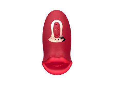 Stymulator łechtaczki z języczkiem B Series Cute czerwony USB - 8