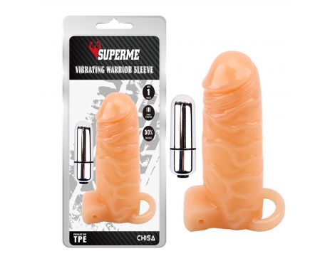 Wibrująca przedłużka realistyczna Super Me 14 cm - 6