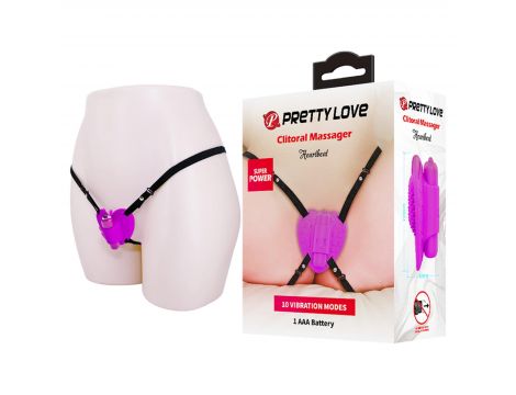 Stymulator łechtaczki Pretty Love Heartbeat 10 wibracji - 2
