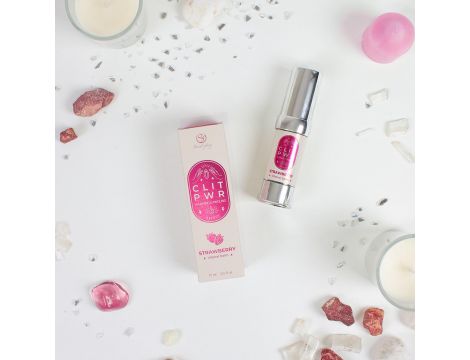 Balsam do łechtaczki stymulujący Secret Play Clit PWR truskawkowy 15 ml - 3