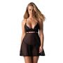 Koronkowe babydoll i stringi Nutris Obsessive XS/S - 7