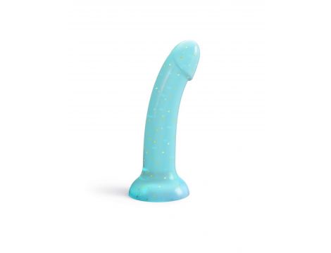 Dildo realistyczne silikonowe Nightfall Love to Love niebieskie 14 cm - 6