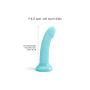 Dildo realistyczne silikonowe Nightfall Love to Love niebieskie 14 cm - 4