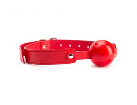 Knebel kulowy Argus czerwony oddychający 4 cm - 2