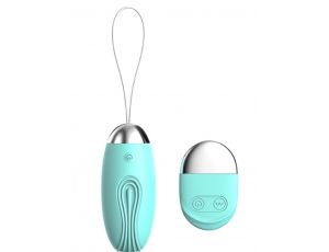 Wibrujące jajko zdalne Argus miętowozielone USB 8 cm