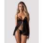 Koronkowy babydoll Blomentis z stringami Obsessive M/L - 3