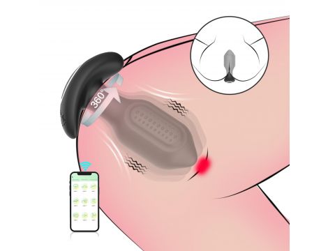 Wibrujący korek analny Bliss APP silikonowy USB - 5