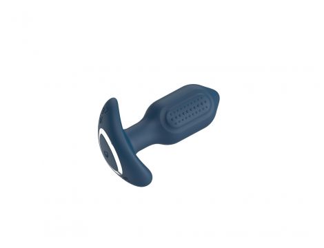 Wibrujący silikonowy korek analny Victoria z pilotem USB - 2