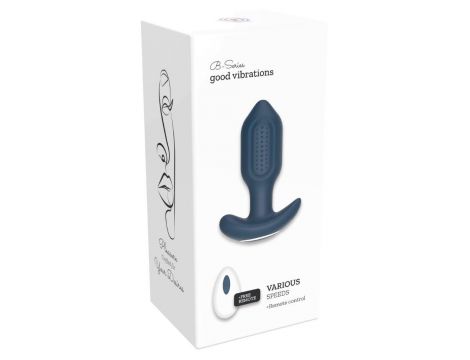 Wibrujący silikonowy korek analny Victoria z pilotem USB - 6