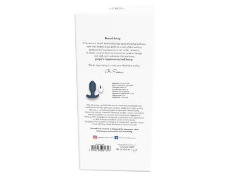 Wibrujący silikonowy korek analny Victoria z pilotem USB - 9