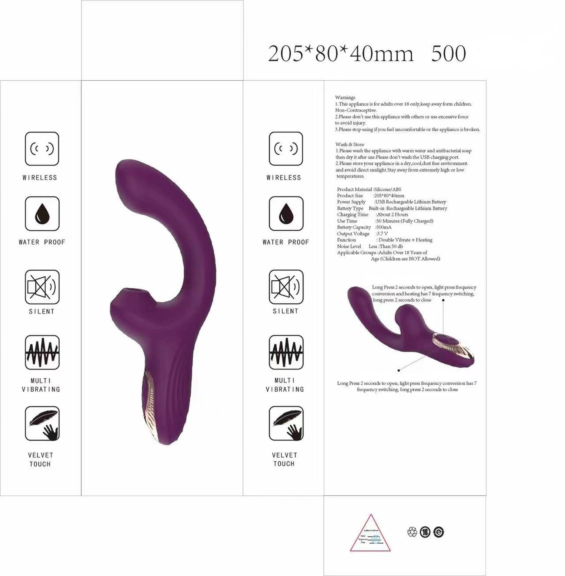 Lila 7 Modes Of Bump & Vibration, Heating