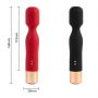 Masażer silikonowy USB czerwony 7 funkcji Lyla - 2