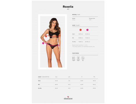 Komplet bielizny Roxelia Obsessive czarny XL/2XL - 6