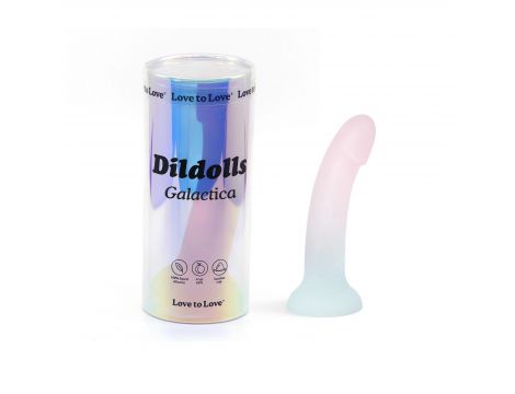 Dildo analne silikonowe zakrzywione z przyssawką Galactica Love to Love