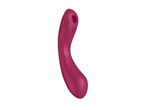 Wibrator silikonowy Satisfyer Curvy Trinity 1 czerwony USB - 4