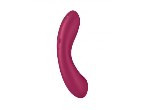 Wibrator silikonowy Satisfyer Curvy Trinity 1 czerwony USB - 3