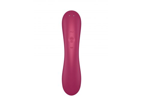 Wibrator silikonowy Satisfyer Curvy Trinity 1 czerwony USB - 2