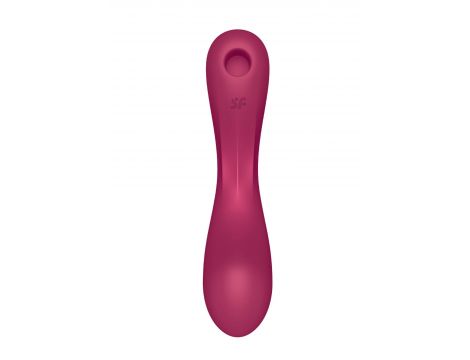 Wibrator silikonowy Satisfyer Curvy Trinity 1 czerwony USB - 6