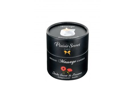 Świeca do masażu kwiat maku Plaisir Secret 80ml