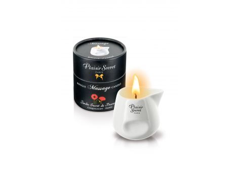 Świeca do masażu kwiat maku Plaisir Secret 80ml - 3