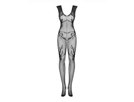 Bodystocking Obsessive F241 czarny siateczkowy otwarty S/M/L - 3