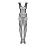 Bodystocking Obsessive F241 czarny siateczkowy otwarty S/M/L - 4
