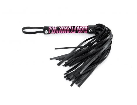 Flogger Argus fioletowy lampart 45 cm
