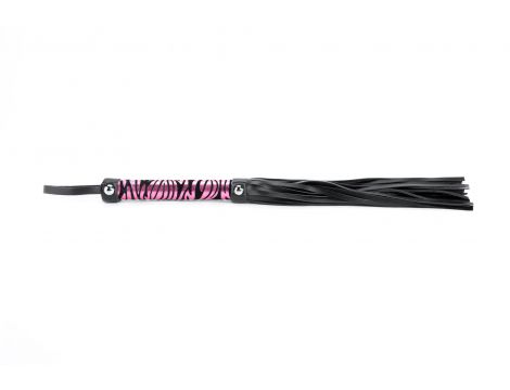 Flogger Argus fioletowy lampart 45 cm - 2