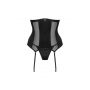 Erotyczny gorset z fiszbinami i stringi Obsessive Chic Amoria czarne M/L - 8