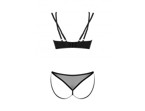 Dwuczęściowy komplet bielizny Obsessive Nesari czarny M/L - 5
