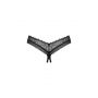 Stringi otwarte Obsessive Medilla koronkowe czarne XL/2XL - 5